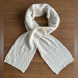 Vintage Lauren Ralph Lauren Scarf Cashmere Lambswool Rabbit Hair blend Cream